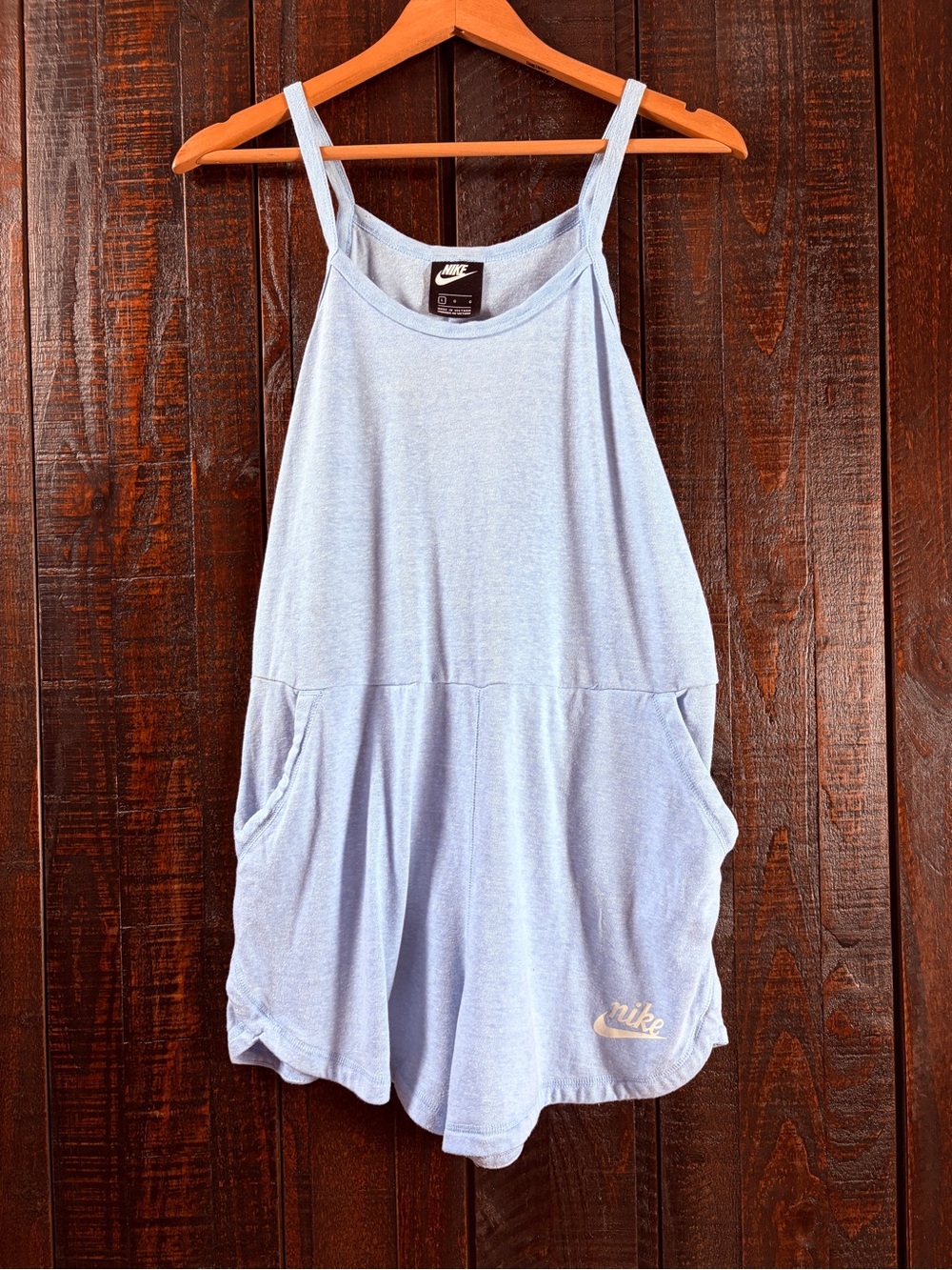 Nike Sportswear Gym Vintage Blue Romper Large